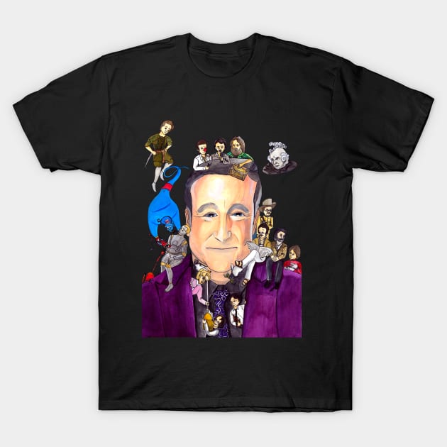 Robin Williams T-Shirt by Aviva Bubis